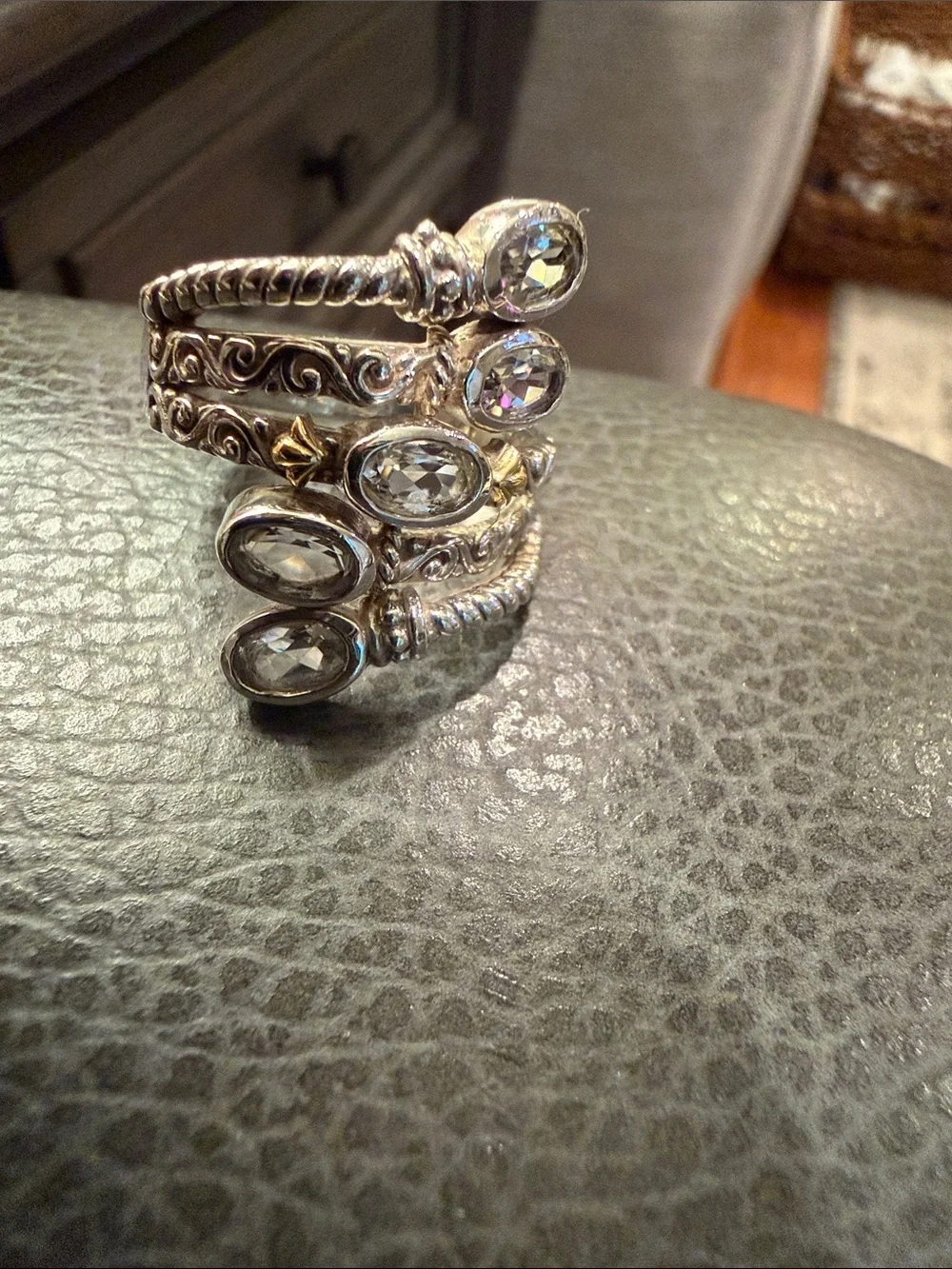Diamonique Sterling Ring
